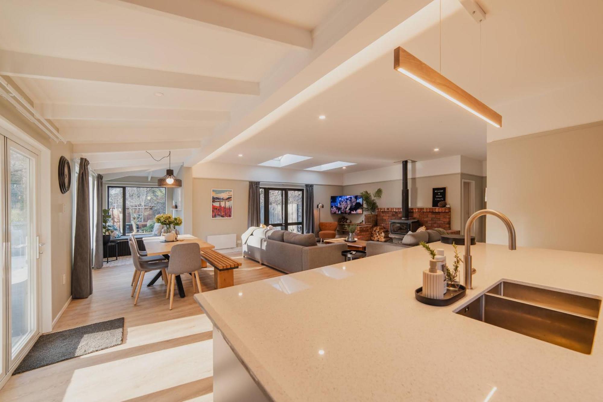 Galaxy 3Br Modern Home With Fireplace Outdoor Spa Лейк Текапо Екстериор снимка